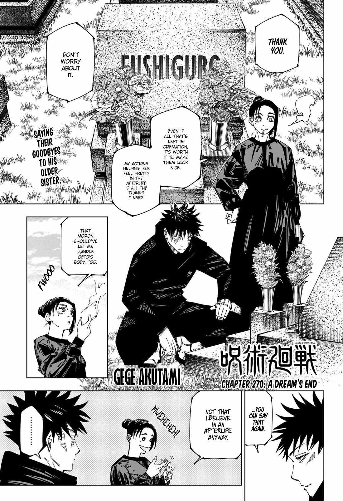 Jujutsu Kaisen Chapter 270 image 01